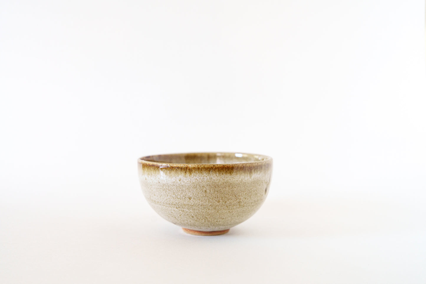 small bowl - tenmoku + white