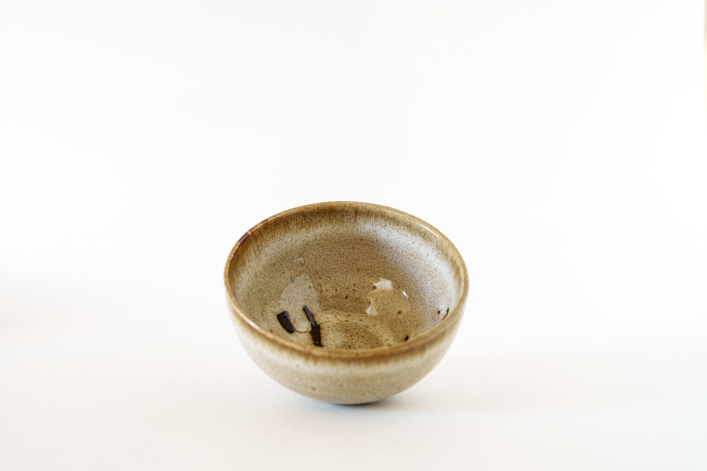 small bowl - tenmoku + white