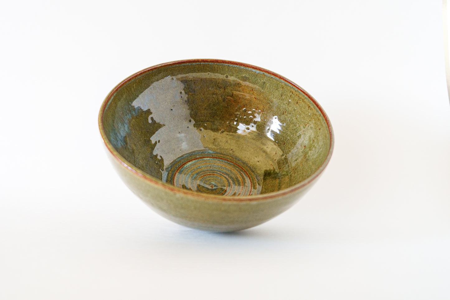 large bowl - moss green
