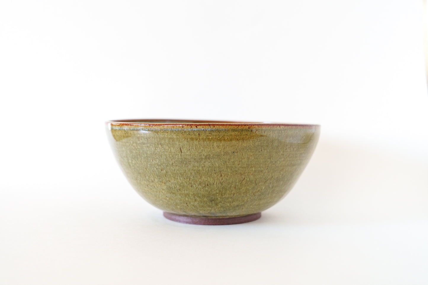 large bowl - moss green
