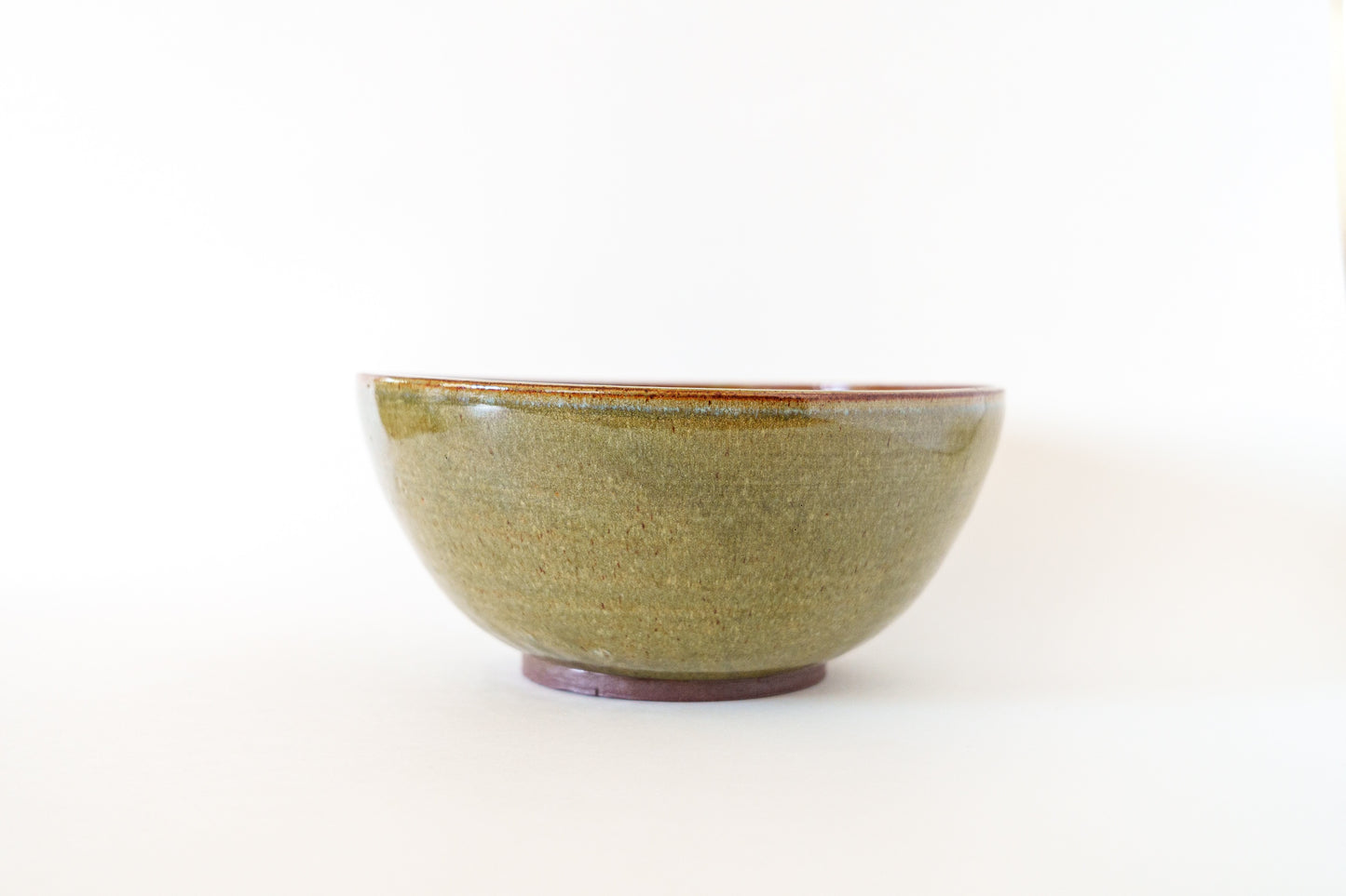 large bowl - moss green