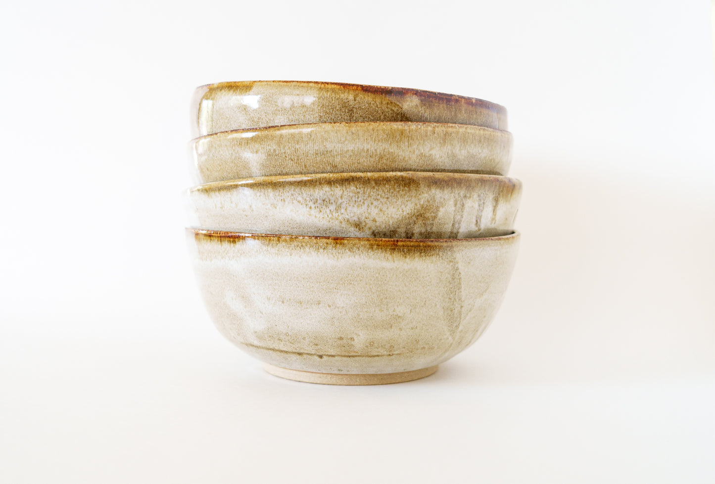 bowl set - tenmoku + white
