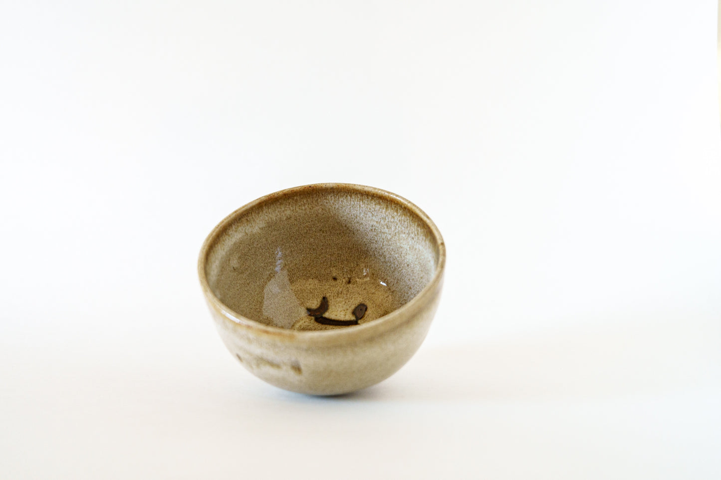 small bowl - tenmoku + white