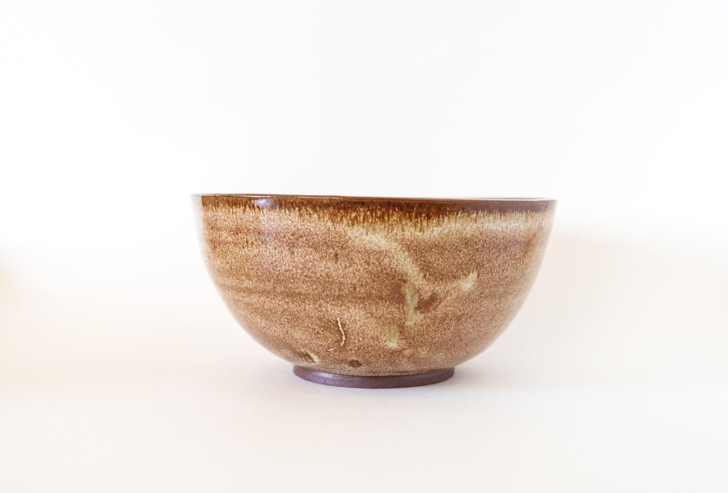large bowl - brown speckled