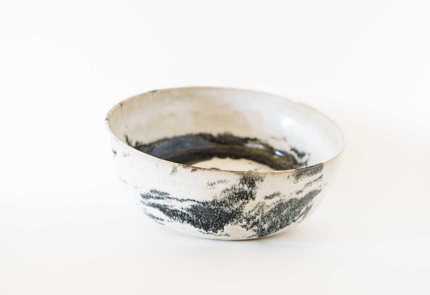 large bowl - zebra swirl
