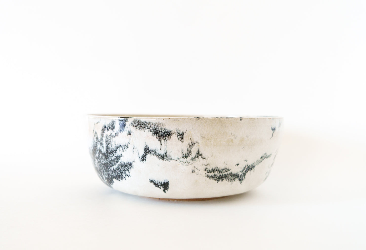 large bowl - zebra swirl