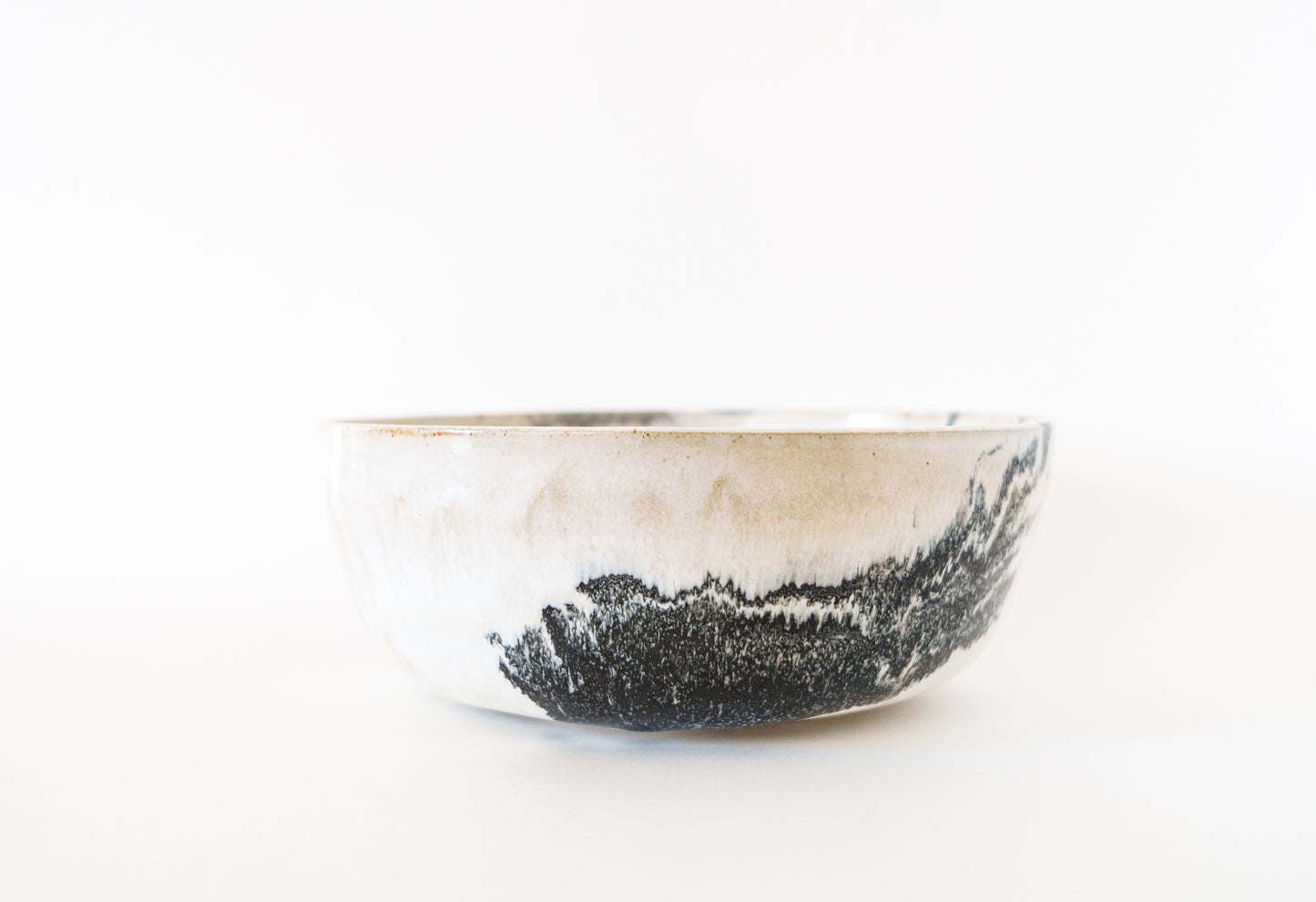 large bowl - zebra swirl