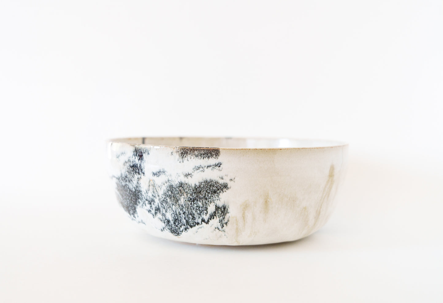 large bowl - zebra swirl