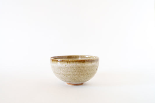 small bowl - tenmoku + white