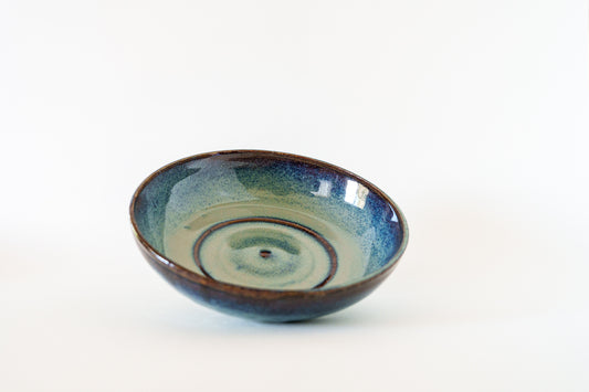flat bowl - light blue